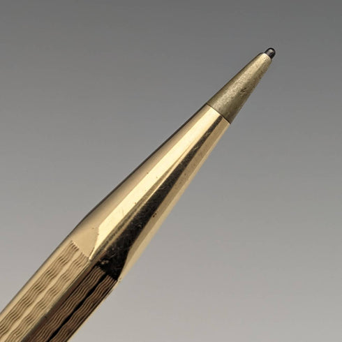 British Vintage Yard O Red Rolled Gold Hexagon Propelled Pencil